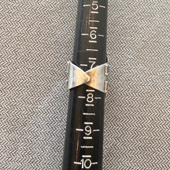 Vintage Sterling Silver 925 Onyx Carved Face Mask Poison Ring TF32 - Picture 6 of 9